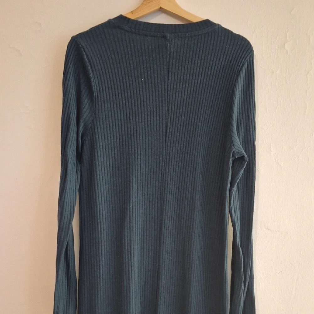 Old Navy Teal Ribbed Maxi Dress - Picture 6 of 7